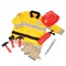 Playful Minds: Firefighter Roleplay Set - 10pc, Yellow & Red Costume, Tools-Hat-Extinguisher-Gloves, Toy Accessories, Dress-Up, Pretend Play, Kids 3+